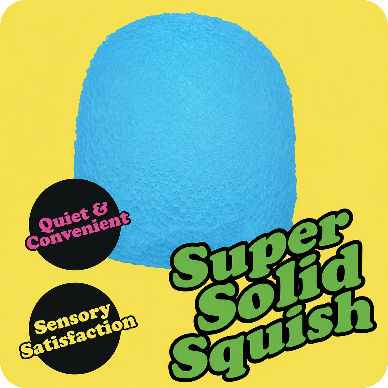 Schylling NeeDoh Nice Cube - Sensory Squeeze Toy with Super Solid Squish - 2.25" Cube