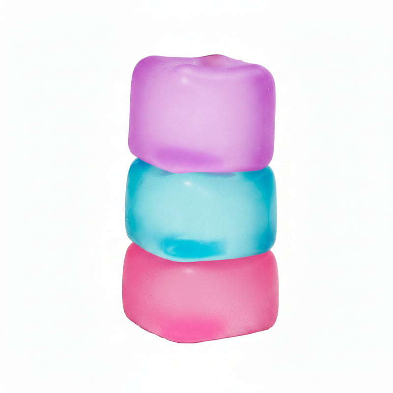 Schylling Nice Cube -Sensory Squeeze Toy with Super Solid Squish - 2.25" Cube